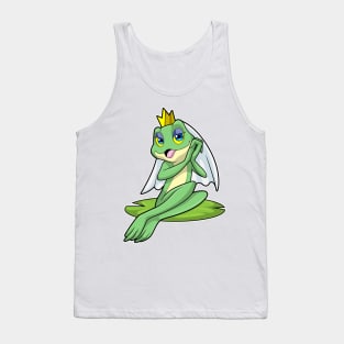 Frog as Bride at Wedding with Crown Tank Top